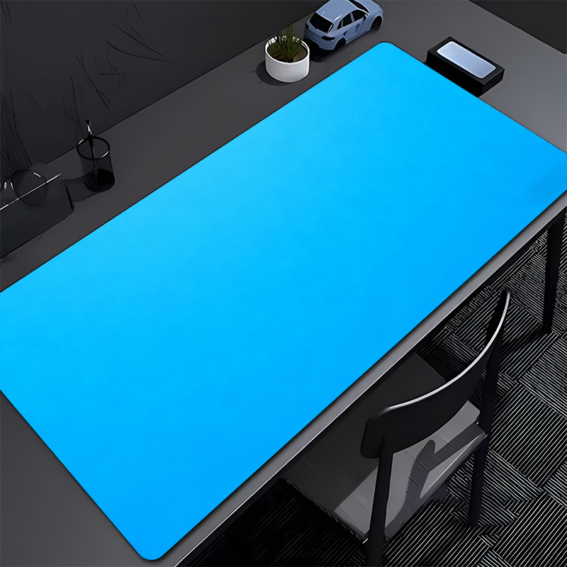 Desk Setup Blue - Gaming Mouse Pad, Large Desk Mat,