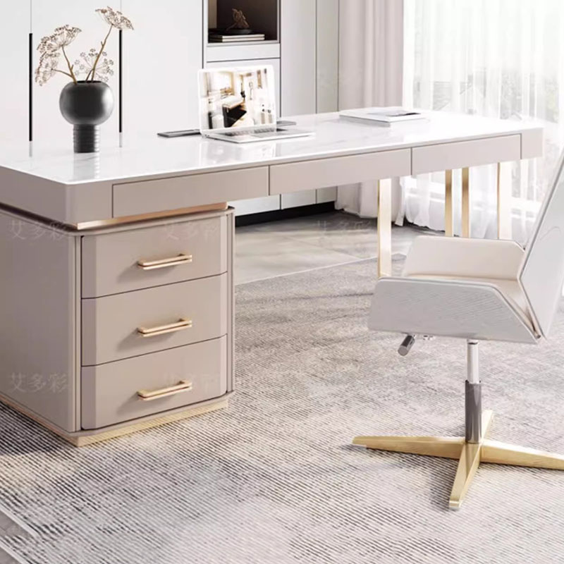 Desk Setup Designer - Office Desk Minimalist Drawers Luxury Modern