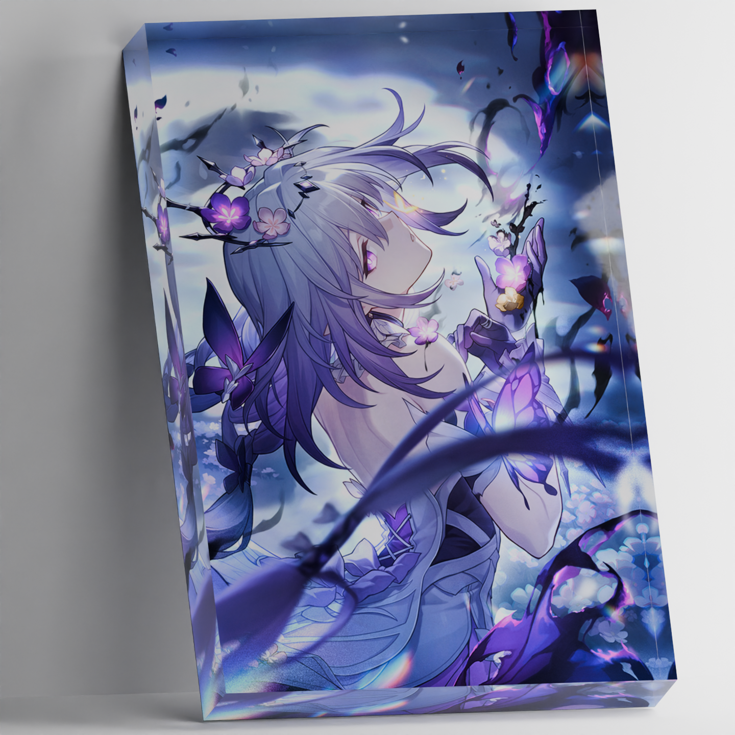 Desk Setup Photo - Custom Acrylic Photo Block Honkai Star