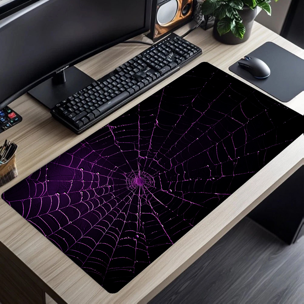 Desk Setup Designer - Abstract Black White Mouse Pad XXL