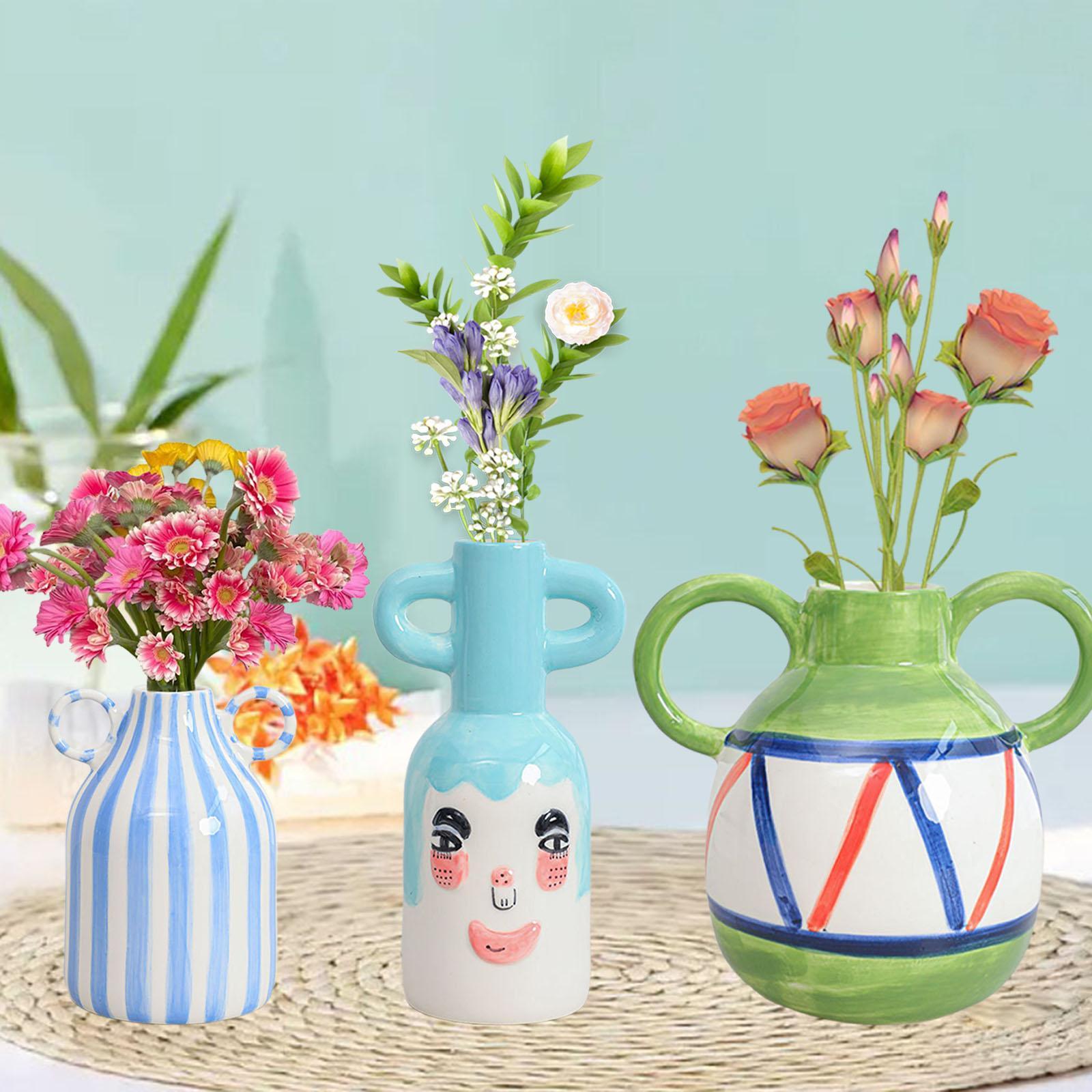 Desk Setup Photo - Decorative Flower Vase Photo Prop Porcelain