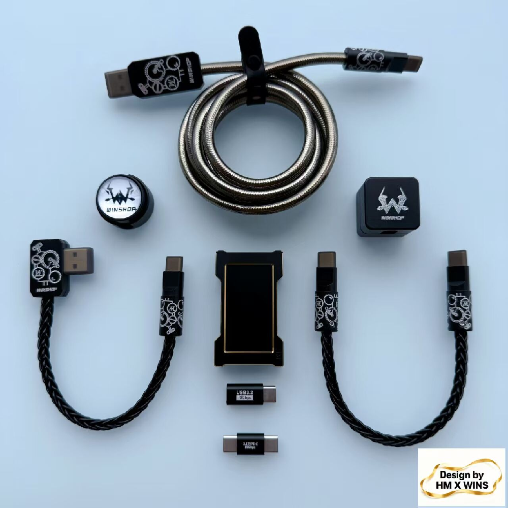 Desk Setup Usb Hub - HM&WINS Co-Branded Set - Luminous Gold
