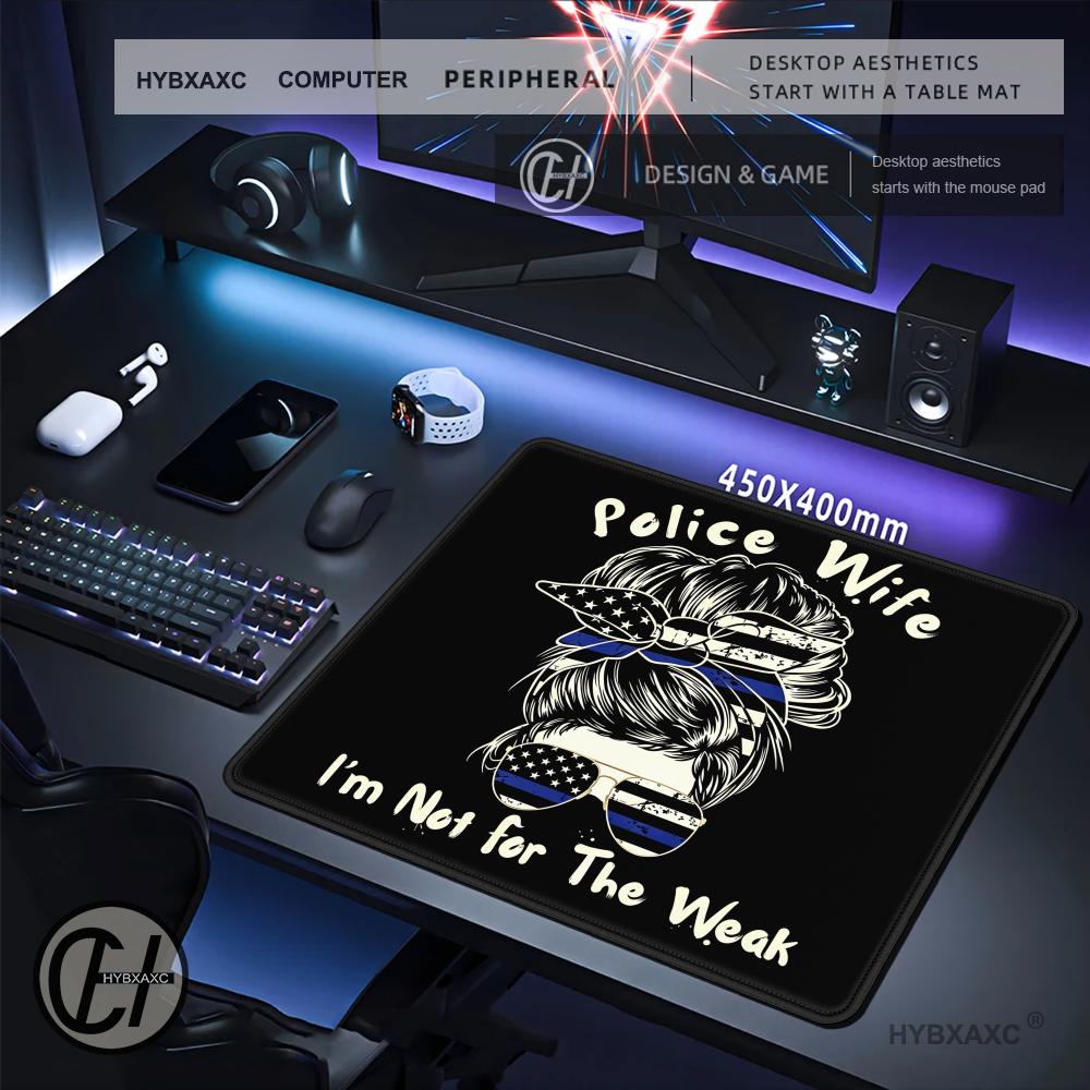 HYBXAXC Police Wife Mouse Pad  – Desk Setup Blue Bewertung und Preis