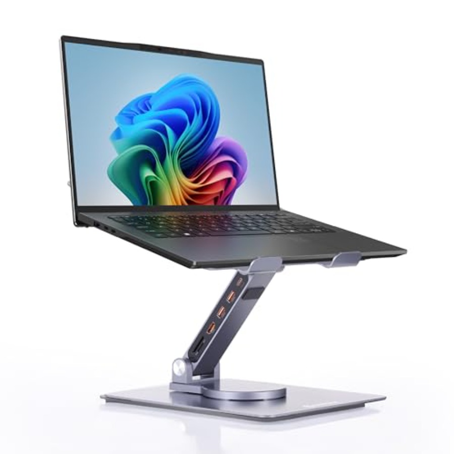 Desk setup laptop stand with a – Desk Setup Usb Hub Bewertung und Preis