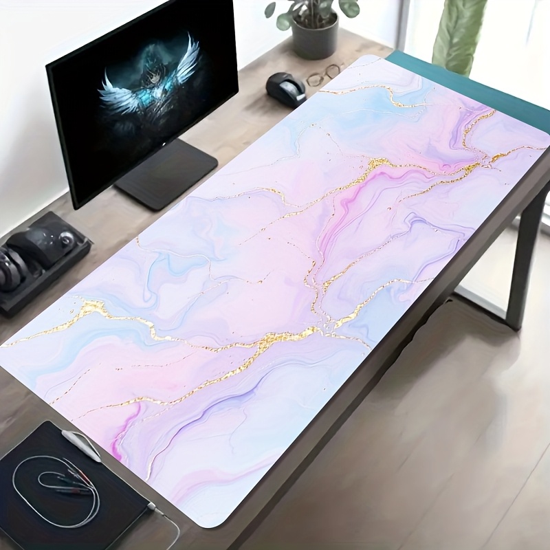 Pink Blue Marble Mouse Pad Lar – Desk Setup Blue Bewertung und Preis