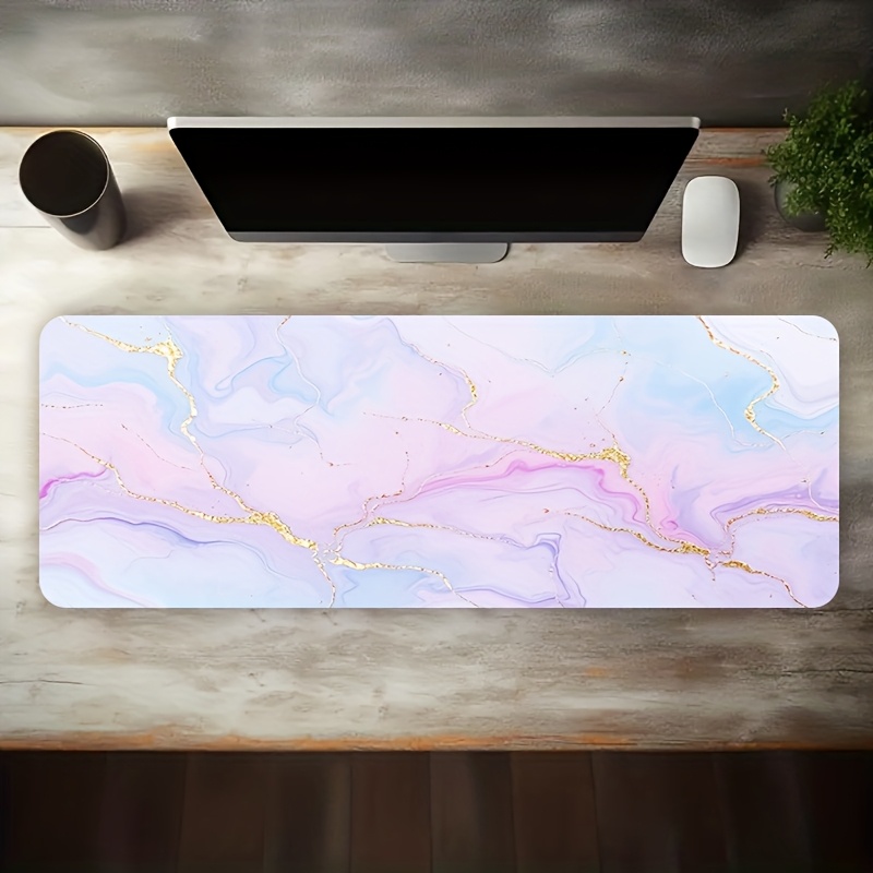 Pink Blue Marble Mouse Pad Lar – Desk Setup Blue Bewertung und Preis