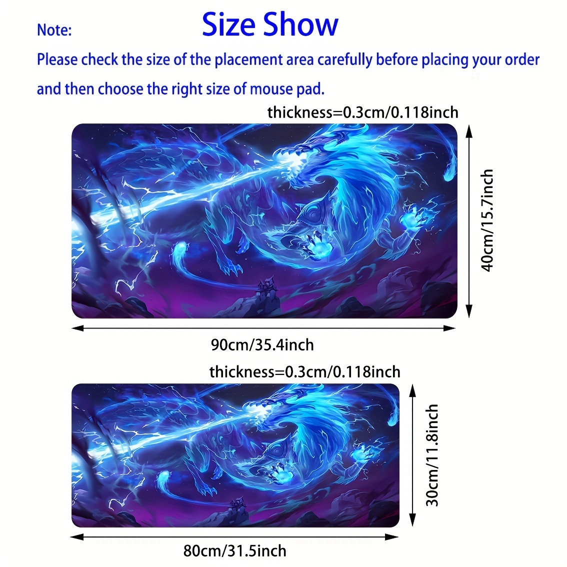 Blue Dragon Mouse Pad Speed Mo – Desk Setup Blue Bewertung und Preis
