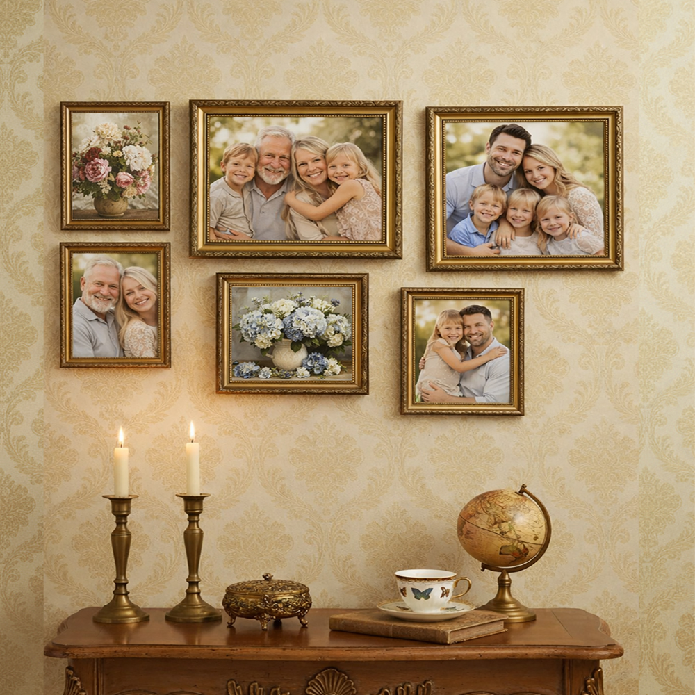 Antique Gold Photo Frame - Ava – Desk Setup Photo Bewertung und Preis