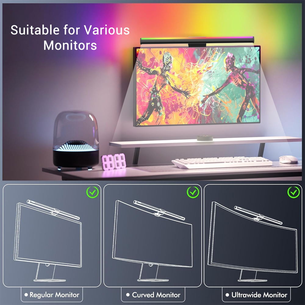 Screen Hanging Lamp Monitor Li – Desk Room Setup Bewertung und Preis