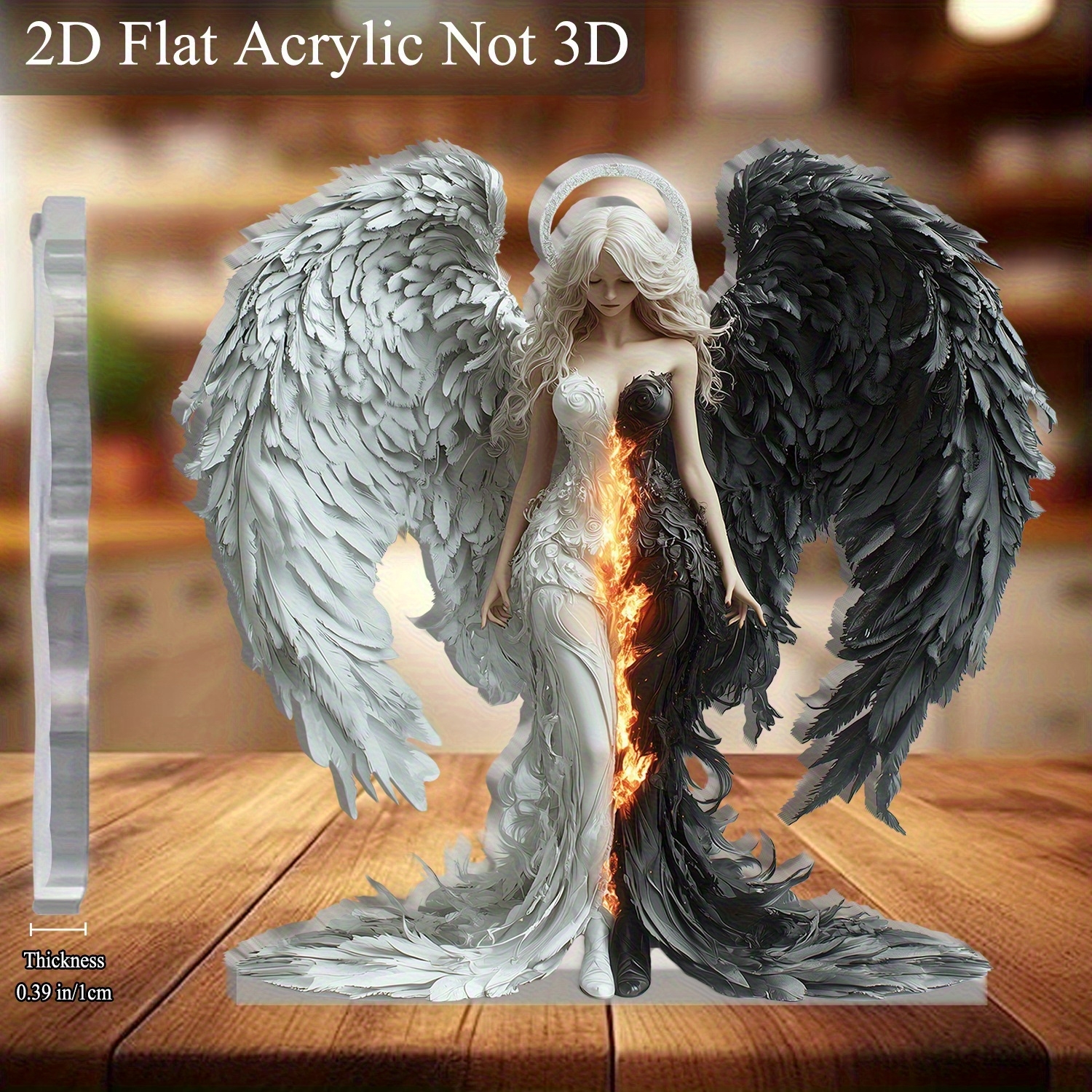 8in 2D Angel And Devil Wings A – Desk Setup Photo Bewertung und Preis