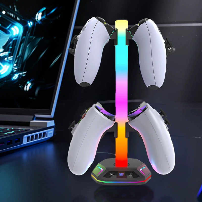 RGB Gaming Headset Stand with  – Desk Setup Usb Hub Bewertung und Preis