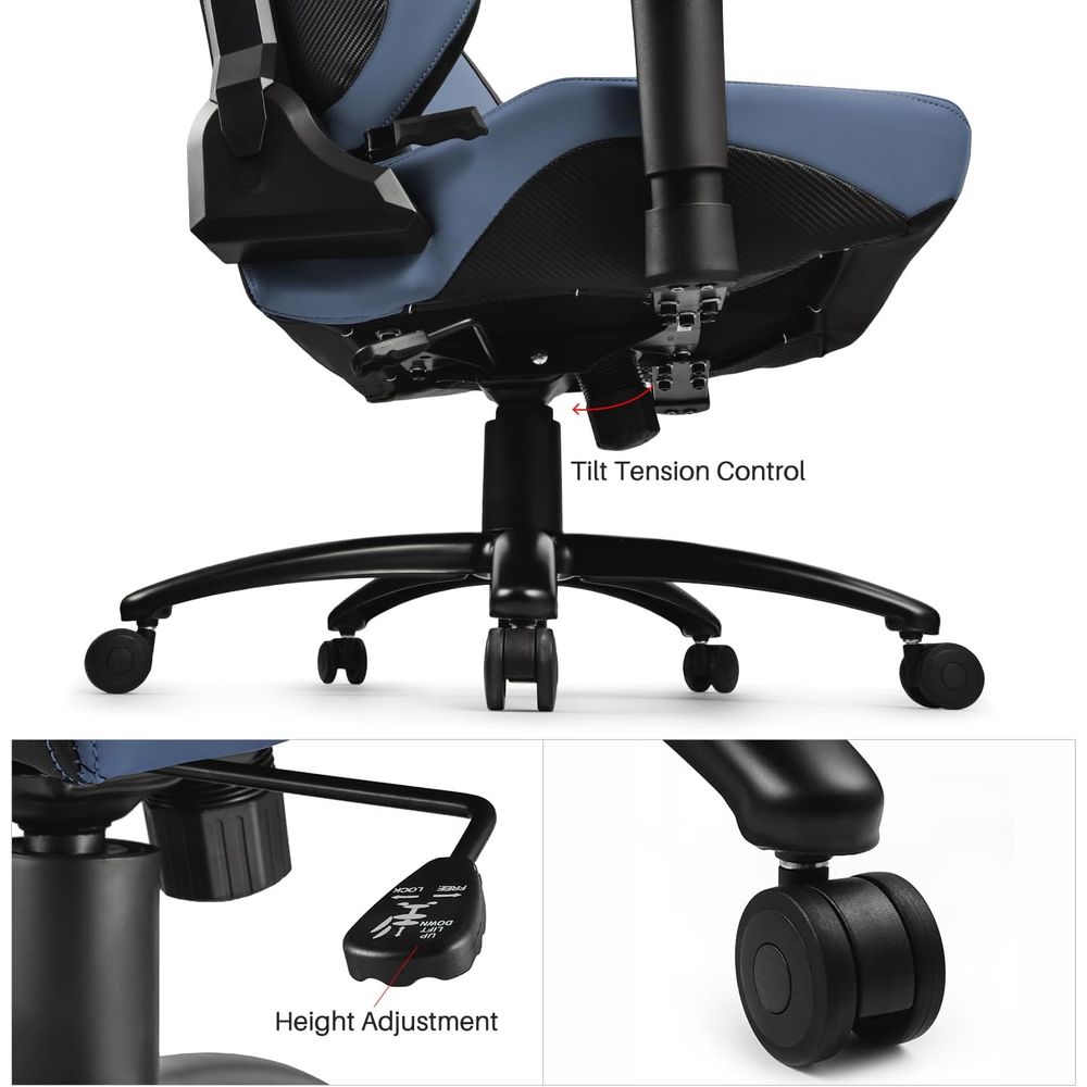 PVC Reclinable Sport Racing Se – Desk Setup Blue Bewertung und Preis