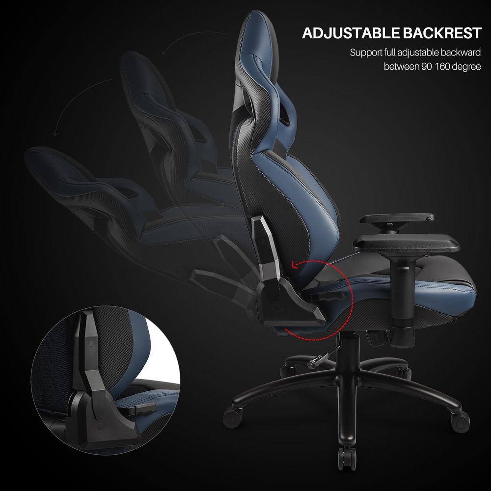 PVC Reclinable Sport Racing Se – Desk Setup Blue Bewertung und Preis