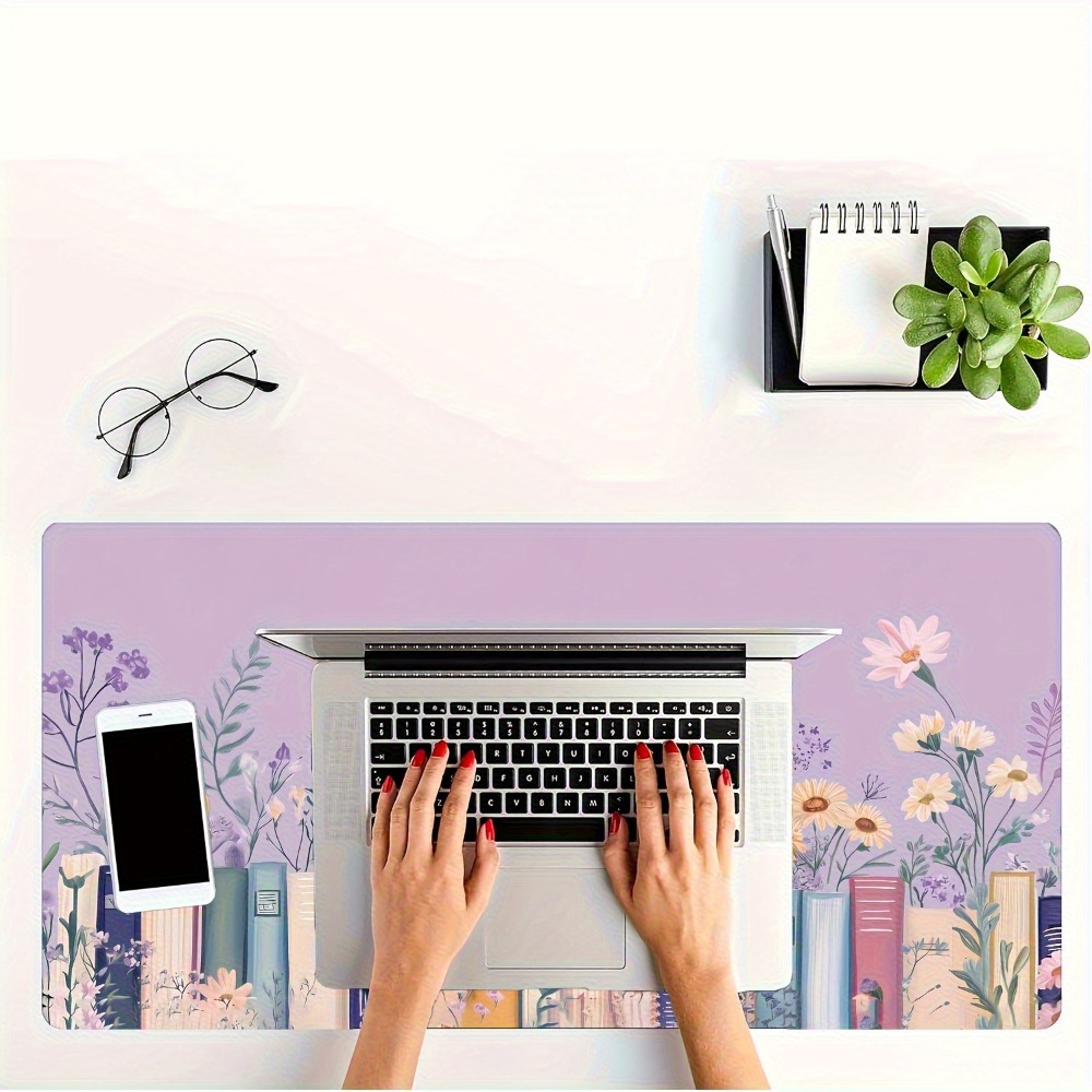 Literary Floral Books Mouse Pa – Desk Setup Books Bewertung und Preis