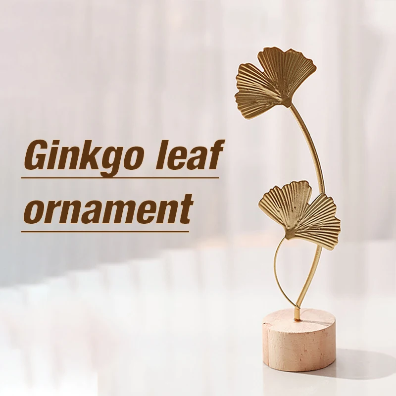 1pcs Golden Ginkgo Leaf Feathe – Desk Setup Photo Bewertung und Preis