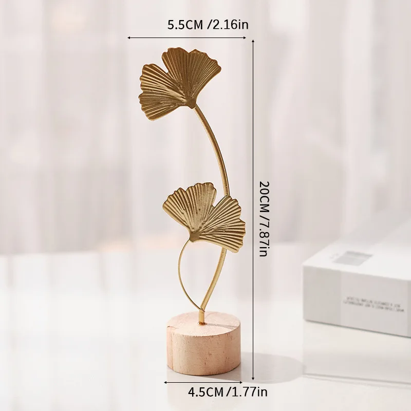1pcs Golden Ginkgo Leaf Feathe – Desk Setup Photo Bewertung und Preis