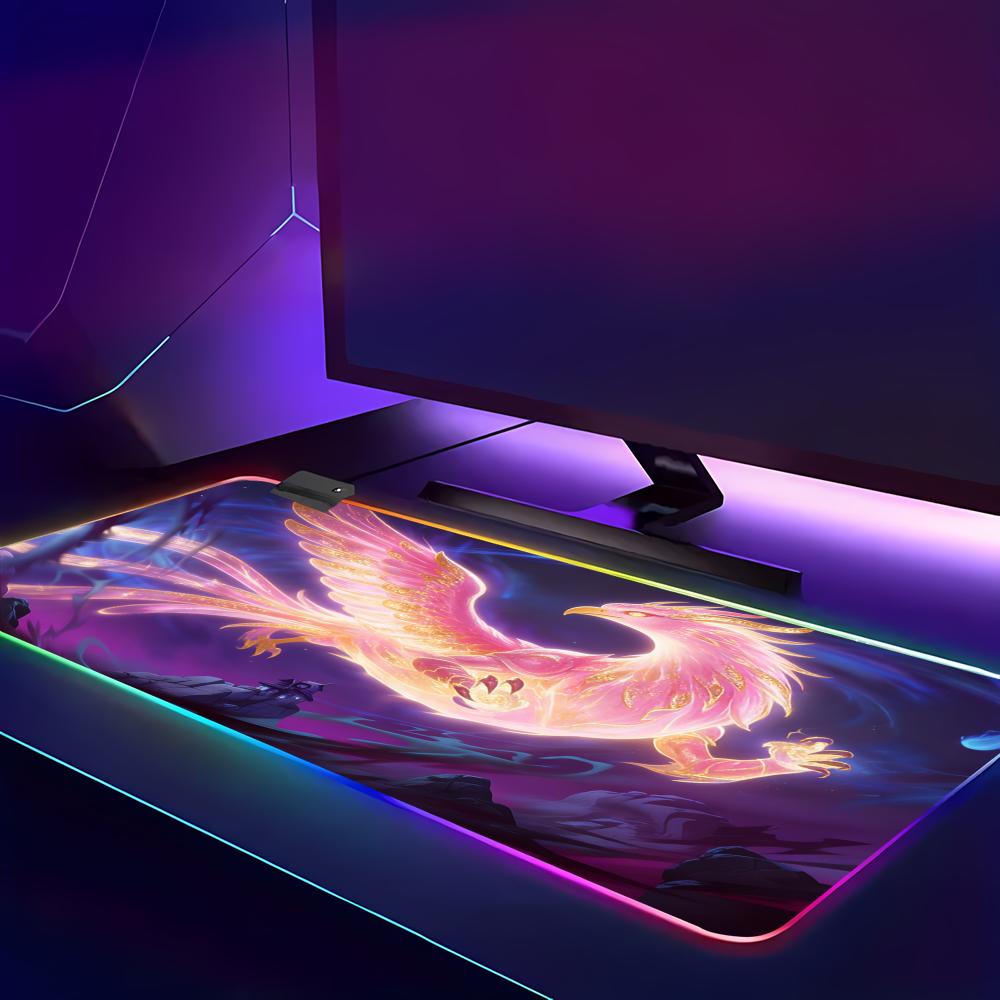 RGB LED Blue Dragon Mouse Pad  – Desk Setup Blue Bewertung und Preis
