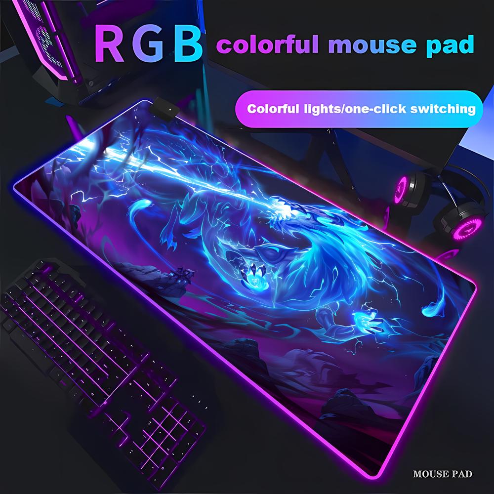 RGB LED Blue Dragon Mouse Pad  – Desk Setup Blue Bewertung und Preis
