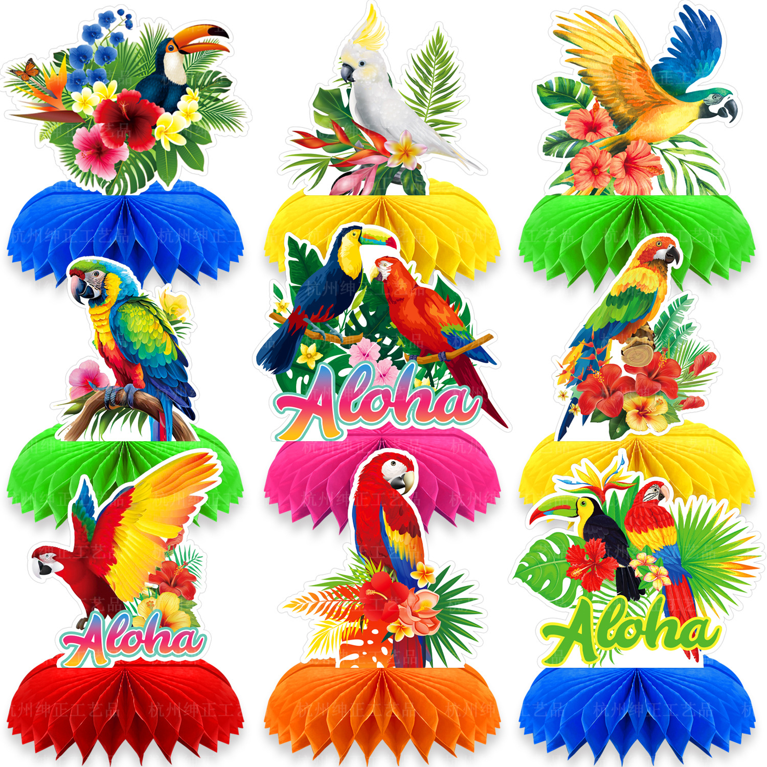9Pcs Tropical Hawaii Theme Tou – Desk Setup Photo Bewertung und Preis