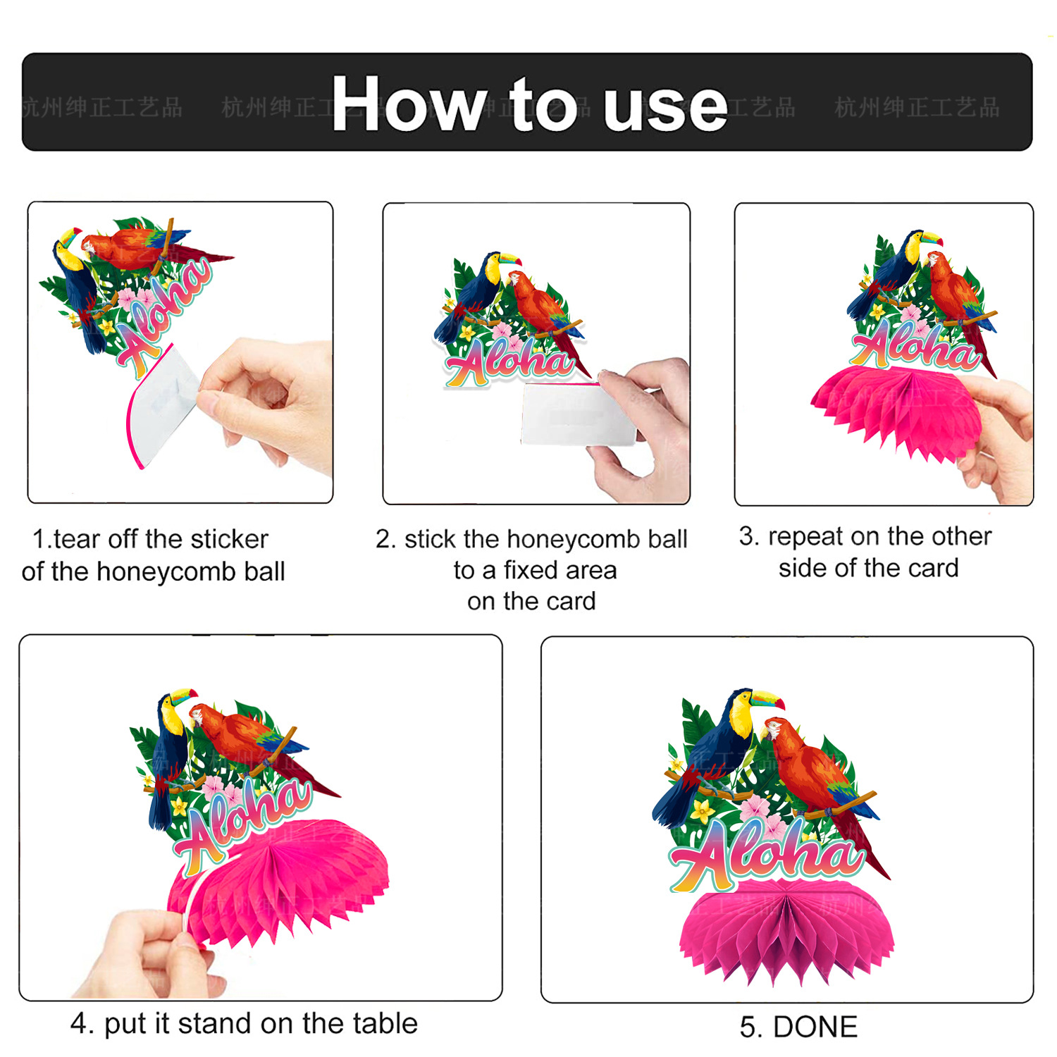 9Pcs Tropical Hawaii Theme Tou – Desk Setup Photo Bewertung und Preis