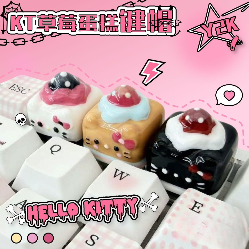 Y2K Kawaii Keycaps Hello Kitty – Y2K Desk Setup Bewertung und Preis