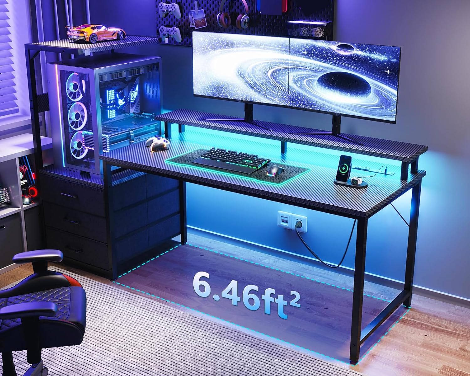 63 Inch Gaming Desk with PC Di – Desk Setup Designer Bewertung und Preis