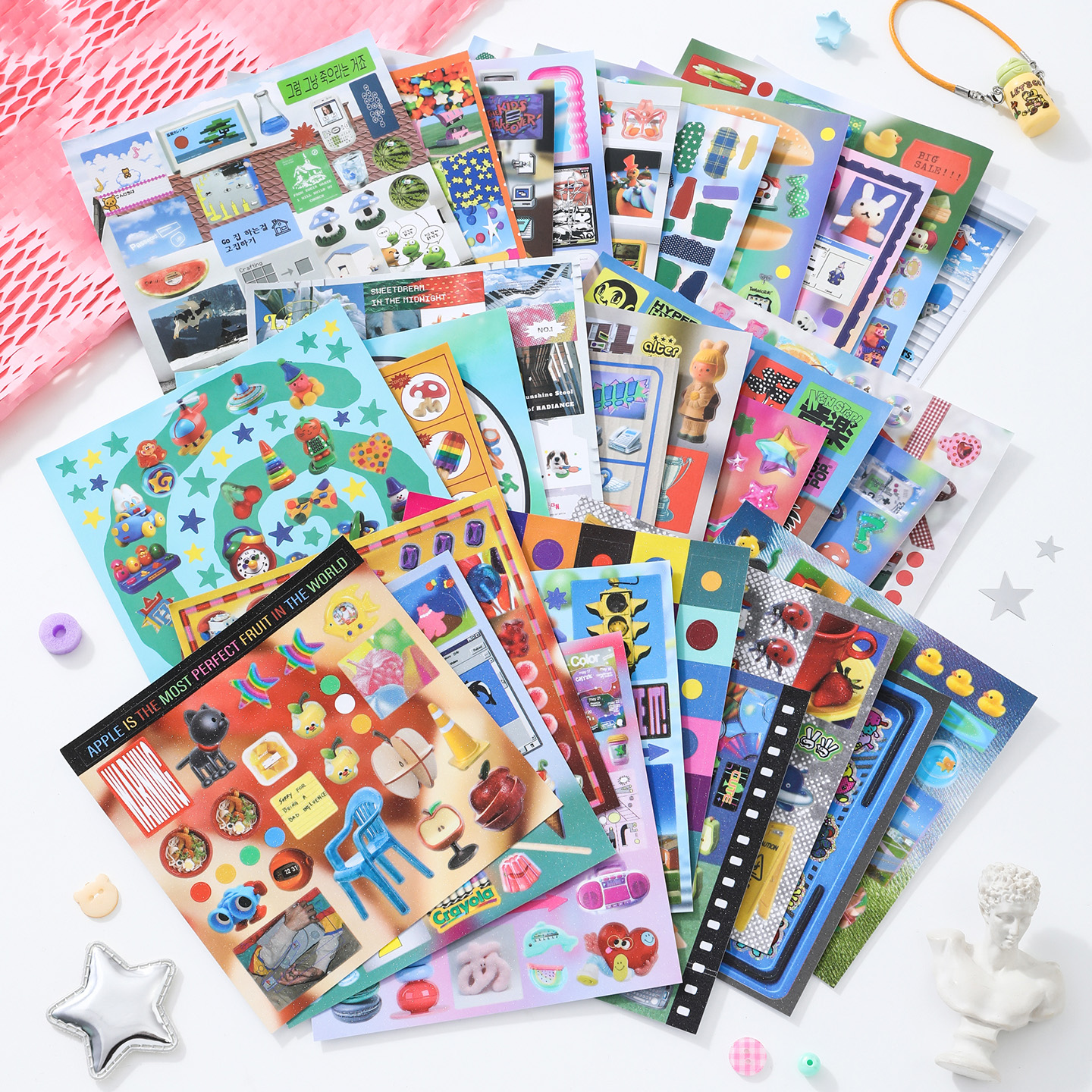 30sheets/book Sticker Book Ret – Desk Setup Photo Bewertung und Preis