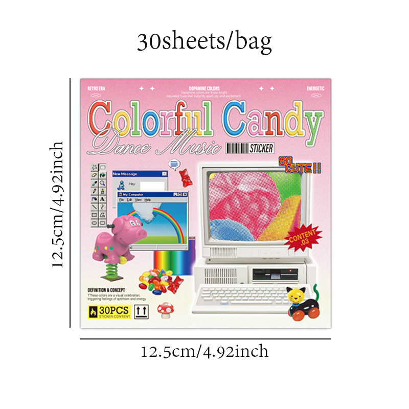 30sheets/book Sticker Book Ret – Desk Setup Photo Bewertung und Preis