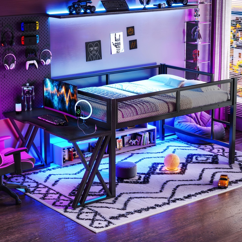 Gaming Loft Bed with Desk, X-F – Desk Setup Designer Bewertung und Preis