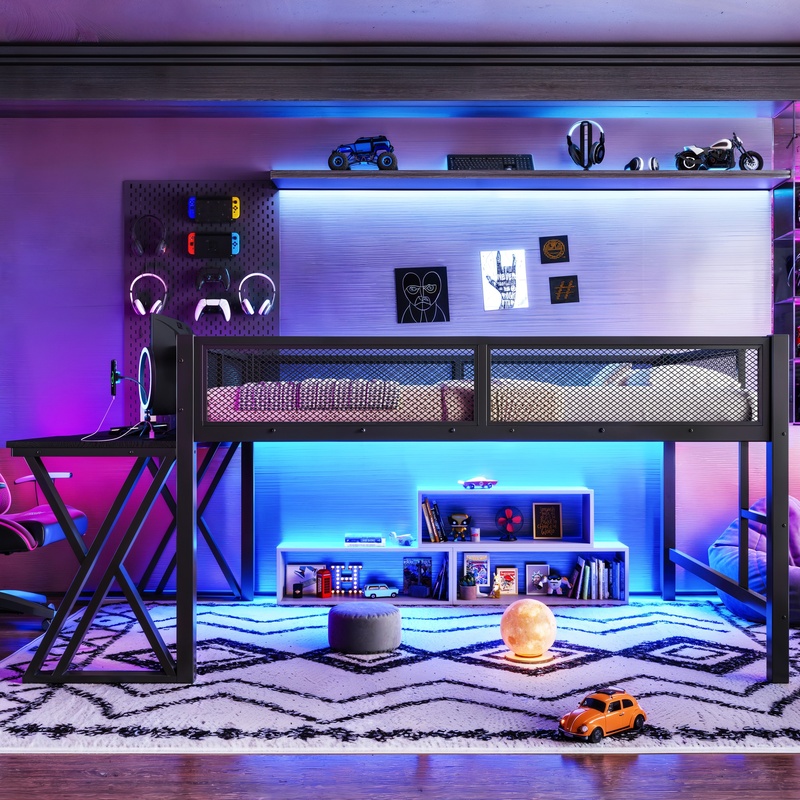 Gaming Loft Bed with Desk, X-F – Desk Setup Designer Bewertung und Preis