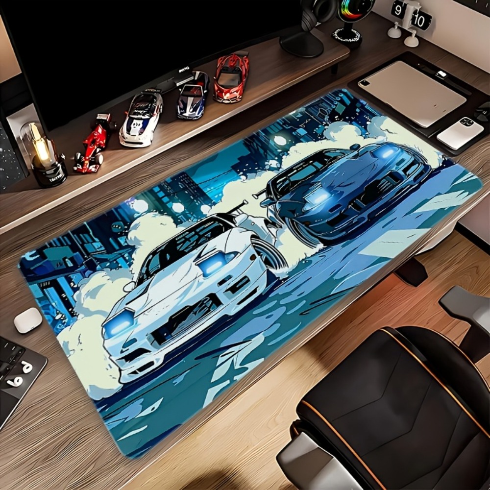 Anime Style Blue White Sports  – Desk Setup Blue Bewertung und Preis