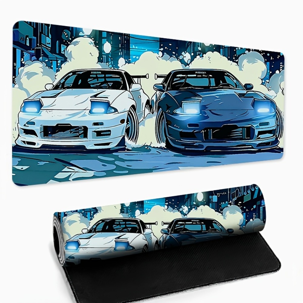 Anime Style Blue White Sports  – Desk Setup Blue Bewertung und Preis