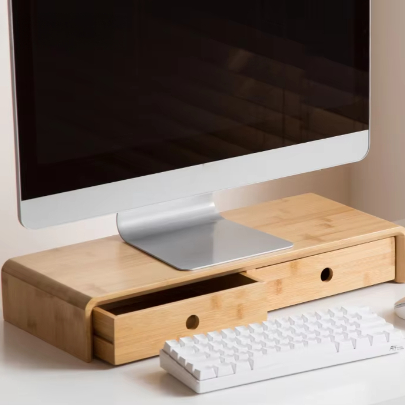 Bamboo Laptop Monitor Riser Ec – Desk Room Setup Bewertung und Preis