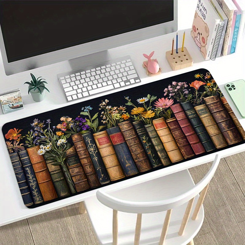 Large Mouse Pad Vintage Books  – Desk Setup Books Bewertung und Preis