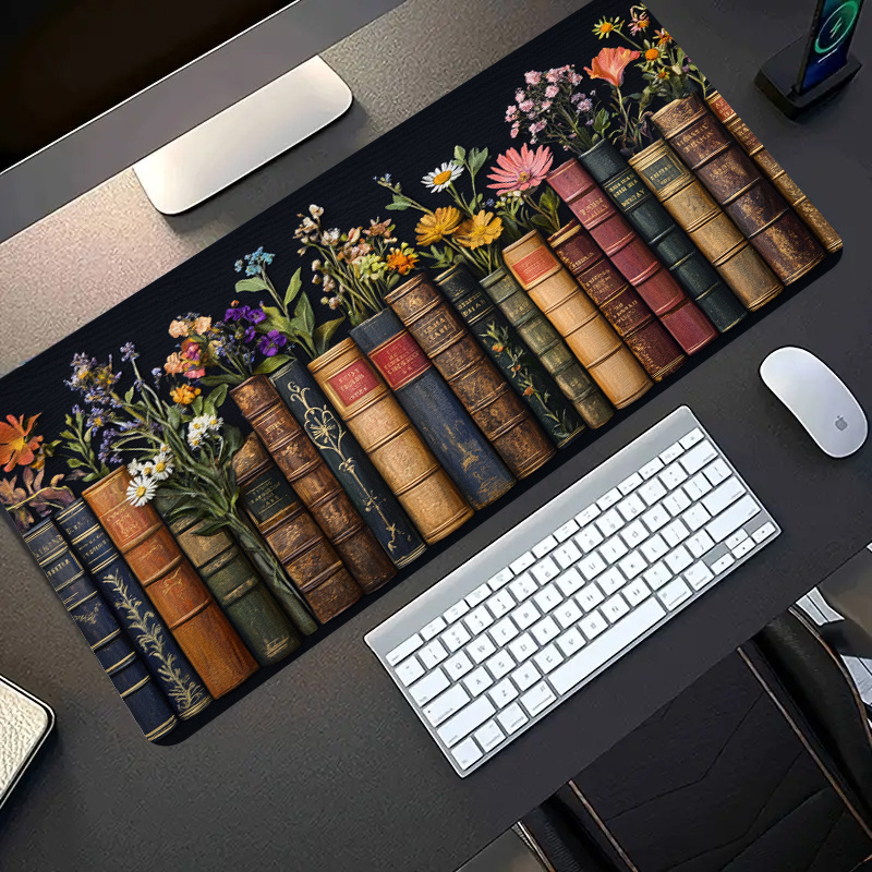 Large Mouse Pad Vintage Books  – Desk Setup Books Bewertung und Preis